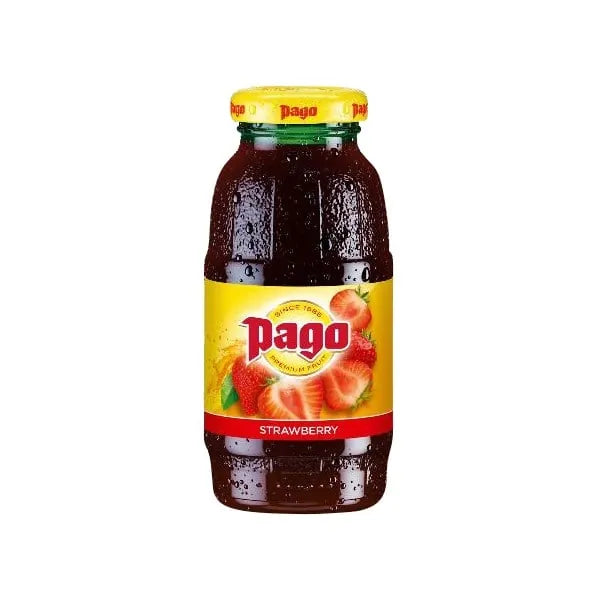 Groen flesje Pago Aardbei van 20 cl